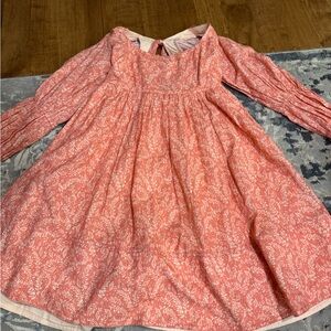 Anthropologie pink tie dress